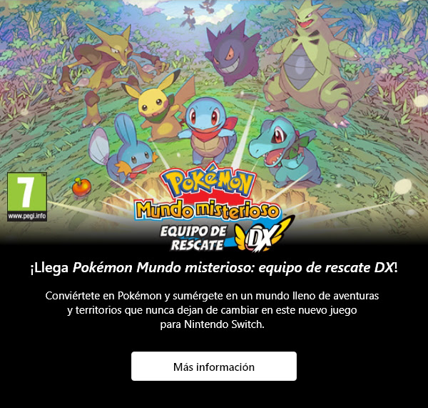 Pokémon Mundo Misterioso: Equipo de Rescate DX Nintendo Switch
